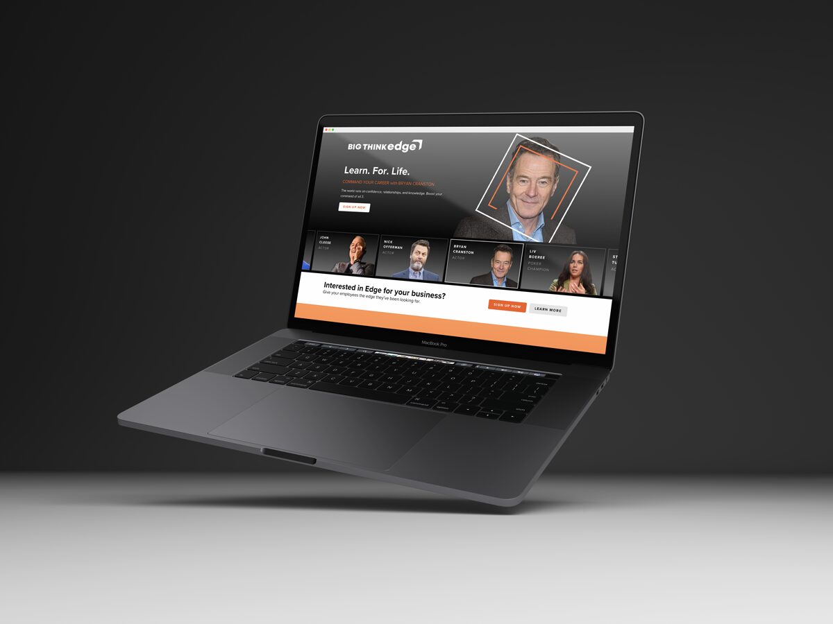 Big Think Edge Laptop Mockup