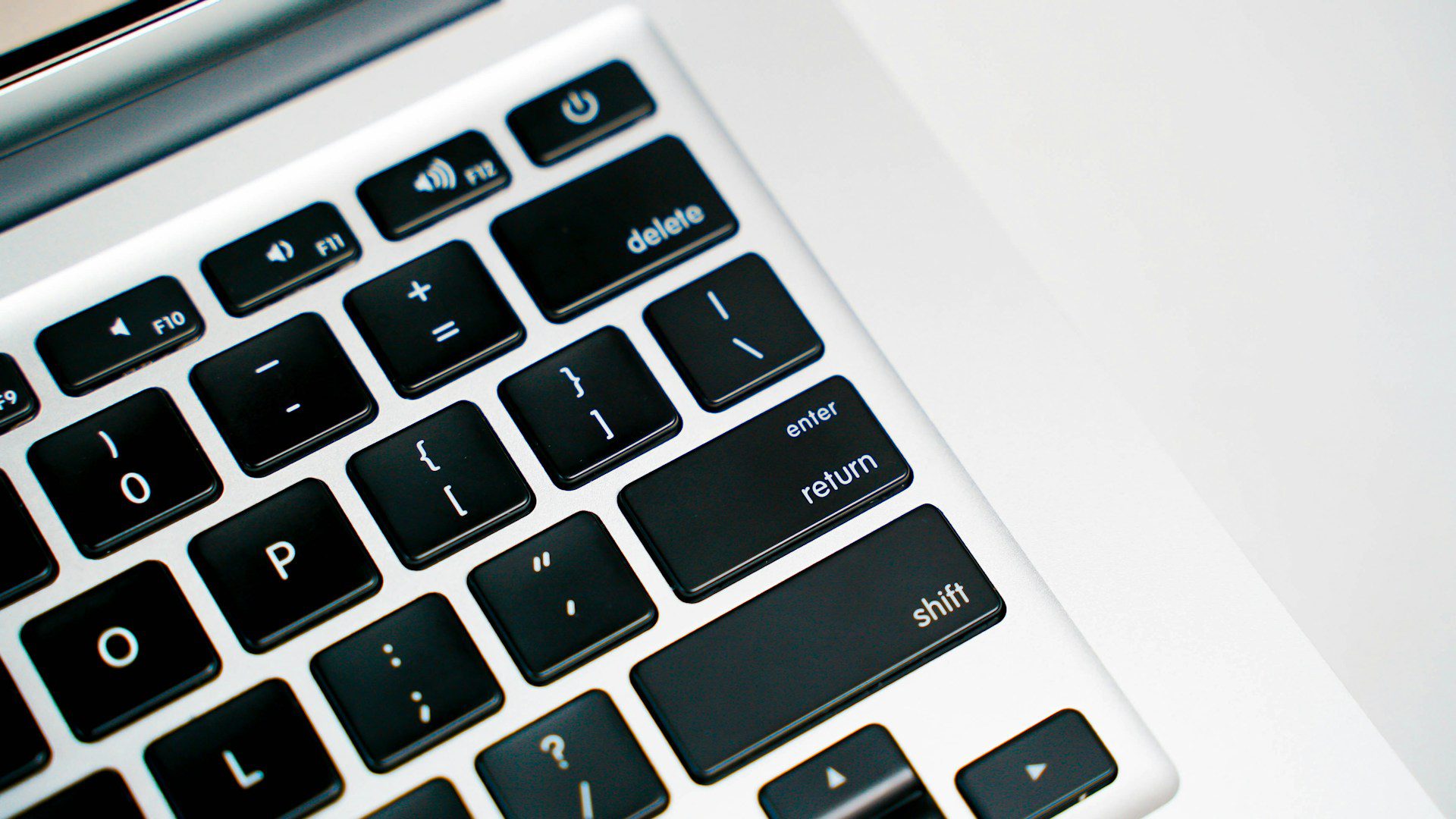A black keyboard